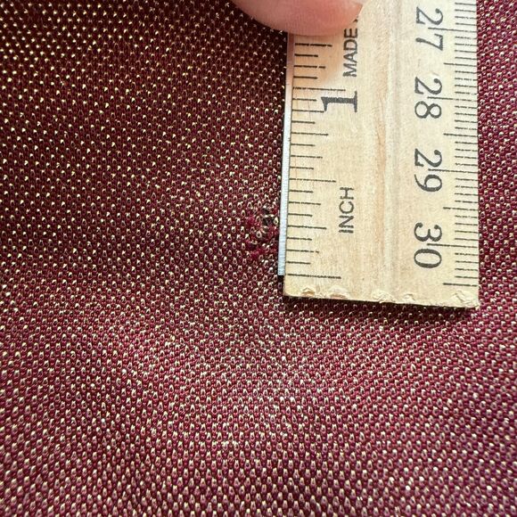 Vintage Julian Wilder Burgundy Gold Acetate Blend Dress‎ & Jacket Size 8 - Picture 14 of 14